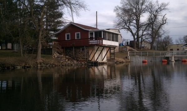 Neat house along the race in Brodhead