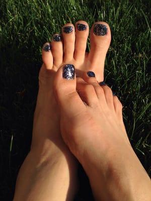 "Monsoon" Glitter Toes by Katy Quinn