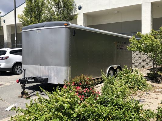 Sunday, June 7, 2020: Carson City Health & Human Services emergency response trailer.