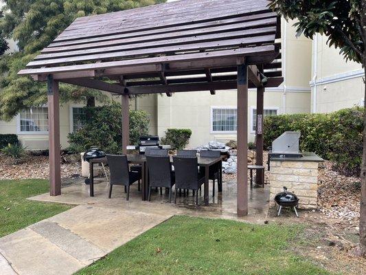 Outdoor grill area