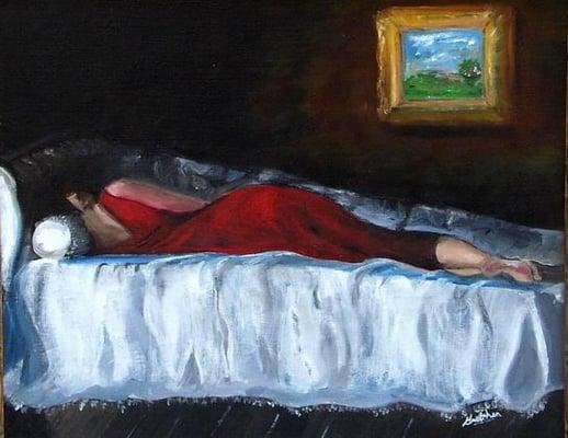 "Reclining Woman", oil on canvas (2002)