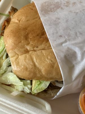 torta de asada huge and delicious (cheese is grilled and melted)