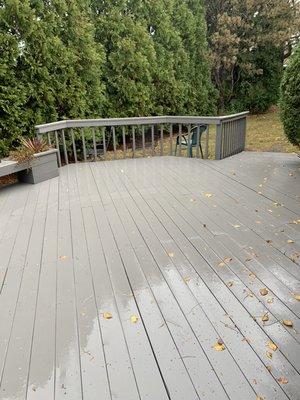 Re surfaced deck with new paint.