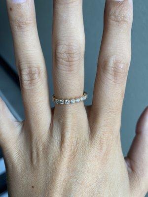 Diamond & Gold Eternity Ring