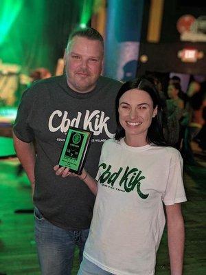 CBD KIK, voted the Best Dispensary in Indiana at the Indiana Cannabis Awards