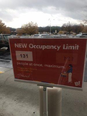 Occupancy limit