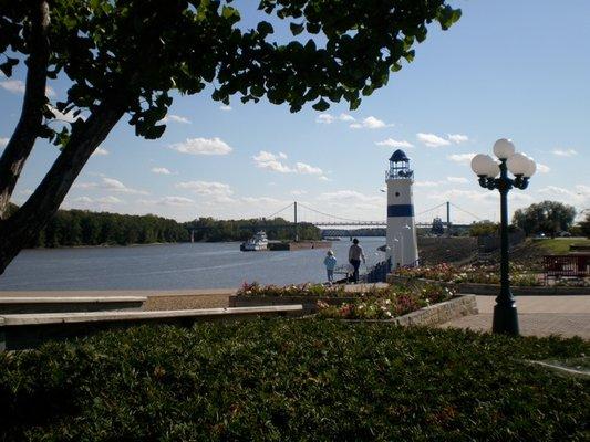 Mississippi Riverfront in Clinton, Iowa