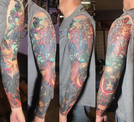 Healed Marvel comic sleeve