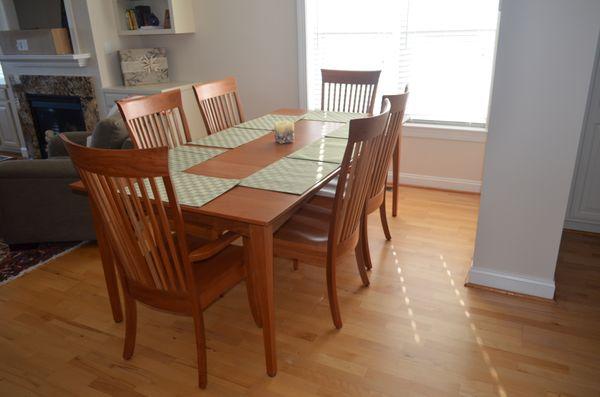 Natural Solid Cherry dining set