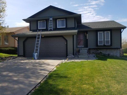 Before & After Exterior Painting in Omaha, NE