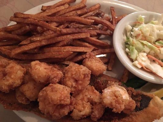 Fried shrimp and fkoubder