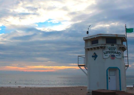 Laguna Beach life guard tower