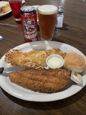 Walleye Dinner and Surly Furious