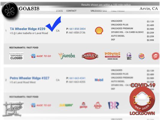 The UK based, EG Group purchased all the Mini Marts from Travel Centers of America, 2018. Which branding to go with? As of now, it's GOASIS.