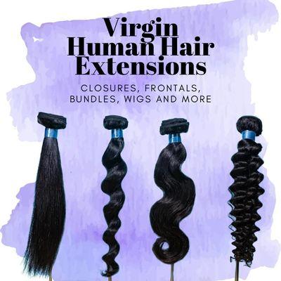 100% raw Virgin human hair