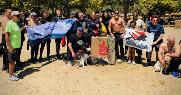 River clean-up for World Scuba Day 2023