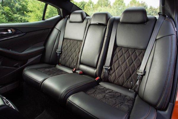 A spacious backseat with diamond quilted leather inserts for the most comfortable trips around town, to the aiport, etc.