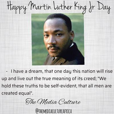 IN REMBERANCE OF MARTIN LUTHER KING, JR