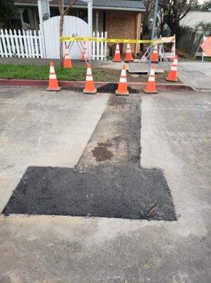 New sewer lateral installation in the City of Healdsburg, CA.