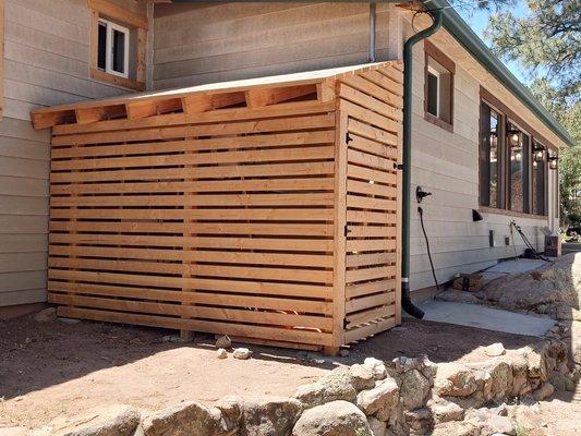 Tool shed with leaky roof