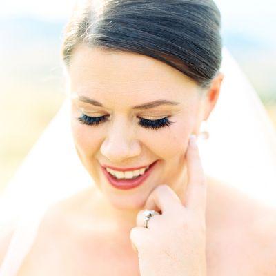 A dreamy bride we did make up for.