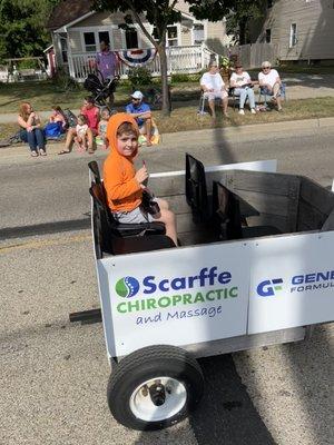 Scarffe Chiropractic Town & Country Days Parade!!