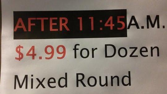 SPECIAL OFFER AFTER 11:45 AM WHEN COMPETITORS ARE CLOSING,in Best Donuts on NE 23rd Street, Midwest City ^^