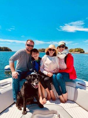 FBC members out on Casco Bay