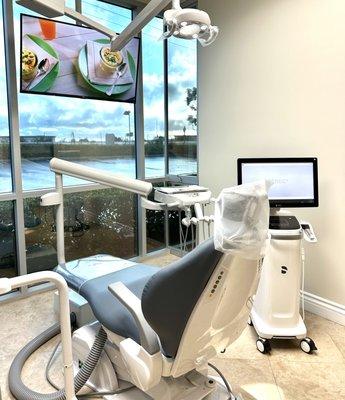 We offers CEREC procedures. CEREC crown tends to look more natural and more closely resemble the surrounding teeth.