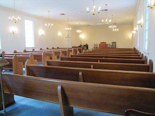 The Monticello Chapel can be utilized for any type and denomination of service.