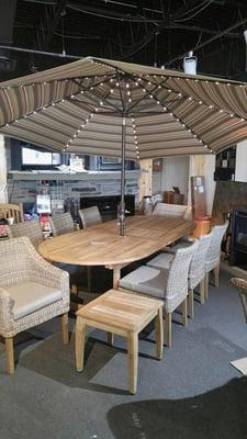 Teak Extension Table and Chairs