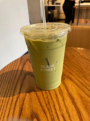 Dirty Matcha Latte (iced)