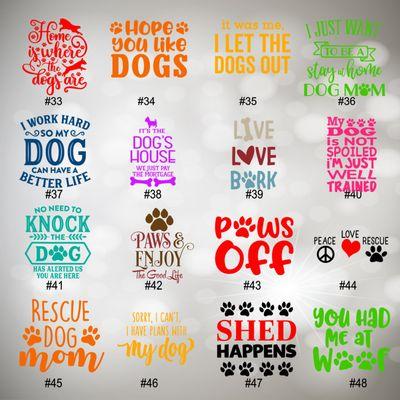 personalized dog quote vinyl decal