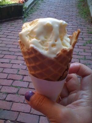 Locally made Sweet Corn ice cream