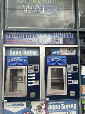 Two brand new water vending machines