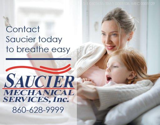 Saucier Mechanical Services provides heating, ventilating, air conditioning, plumbing and electrical services for residential customers.