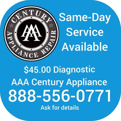 Appliance Repair Same-day Service.