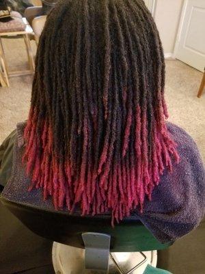 Dreadlock coloring