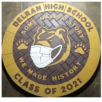 Show Your School Spirit in Vivid Color Paver Logos & Mascots!