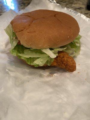 Spicy chicken sandwich