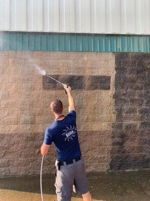 Pressure washing