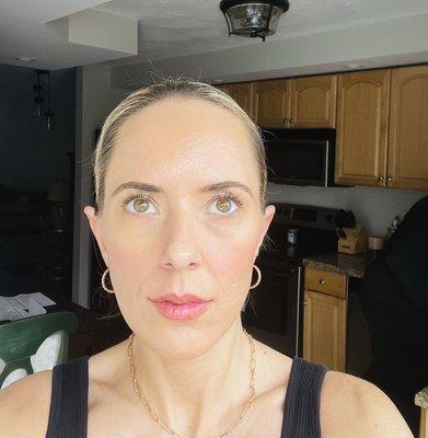 My skin has never looked better.  I turned 40 last summer!  This is no filter natural window lighting.