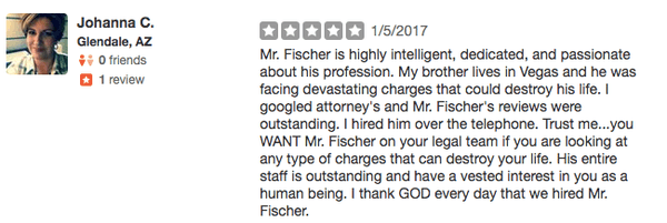 Positive review of a verifiable client that has been filtered out by Yelp