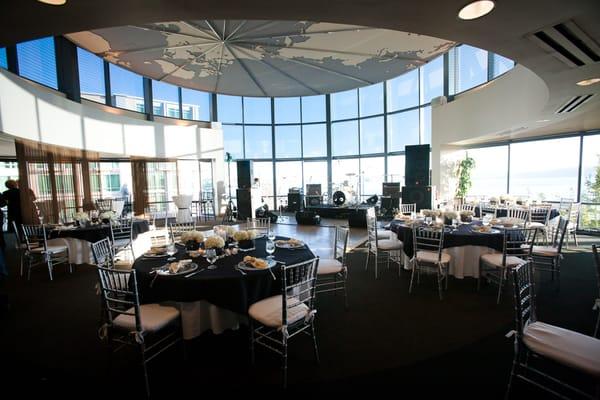 The Holland America Dining Room set for a wedding