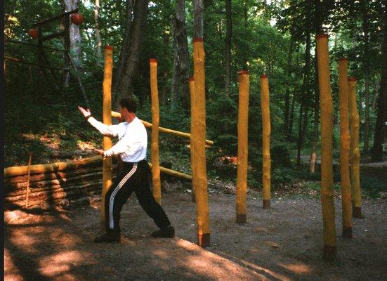 Baguazhang conditioning for multiple opponents.