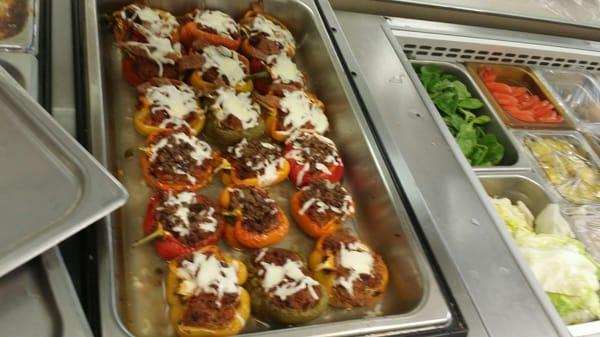 Hot meals like chilli riano or stuffed bell peppers