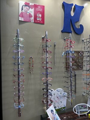 Selection of kids glasses