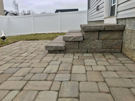 Patio and steps project.