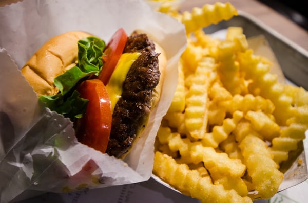 Cheeseburger and Crinkle Fries!  The Phalba Store serves 'em up right!