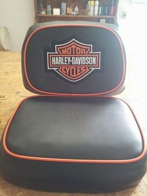 Reupholstered Golf Cart Seat